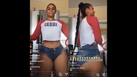 LaPoderosa69 Culona Dominicana Bailando en IG